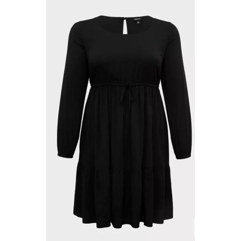 Torrid Mini Challis Skater Dress Plus Size 1X - Picture 4 of 14